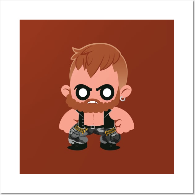 Big Brawler Wrestler Wall Art by PomPomPomelette